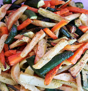 Verdure grigliate: carote, zucchine, patate