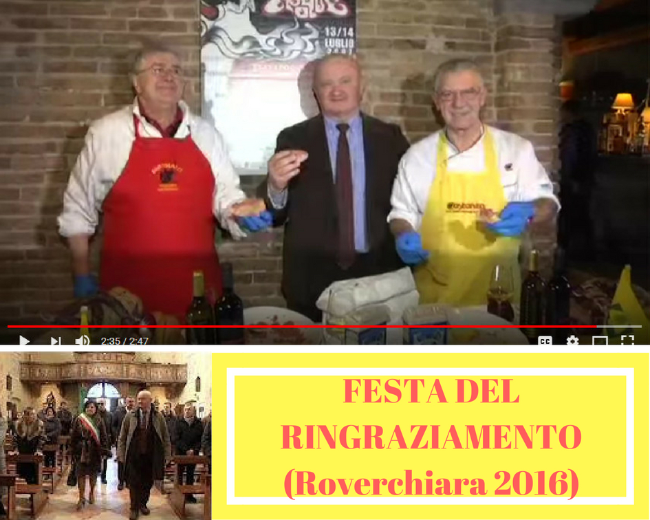 Video girato a Roverchiara (VR) nel 2016, in occasione della Giornata e della Festa del Ringraziamento, con la partecipazione di Costanzo Compri ai fornelli