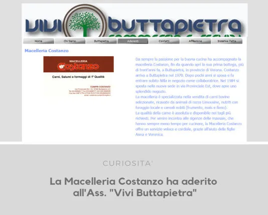 Macelleria Costanzo adesione Associazione Vivi Buttapietra