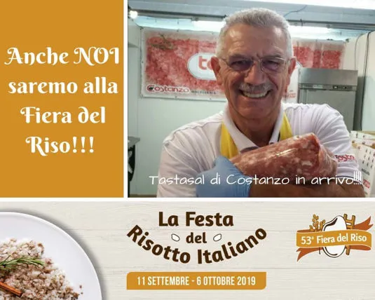 Costanzo alla Fiera del risotto italiano 2019